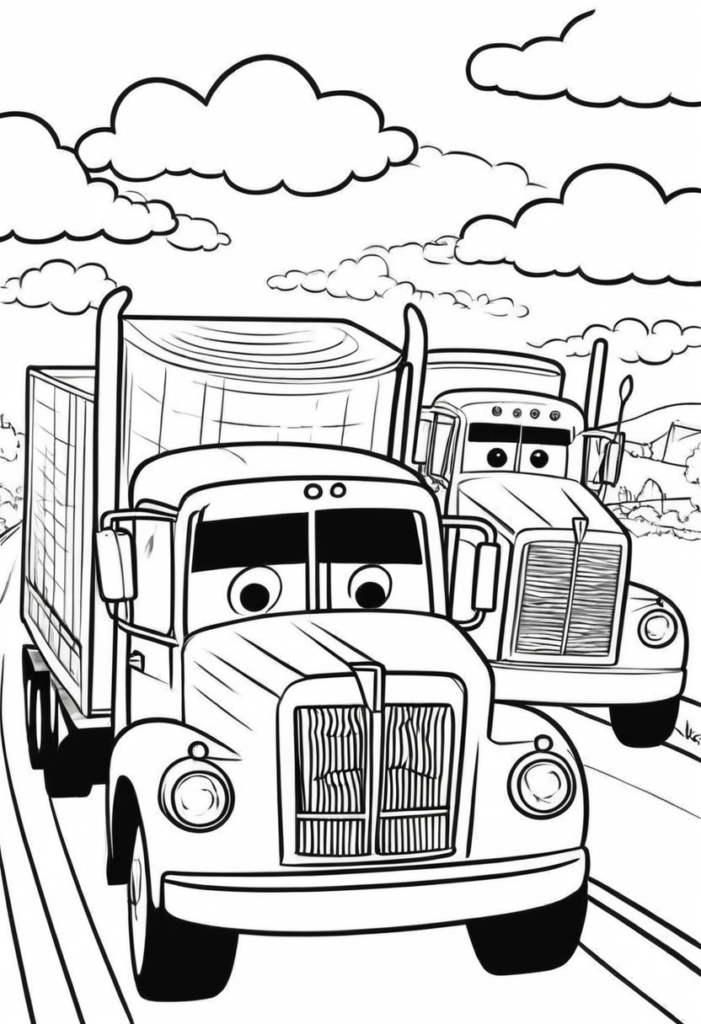 Truck Free Printable Coloring Pages Color My Pages