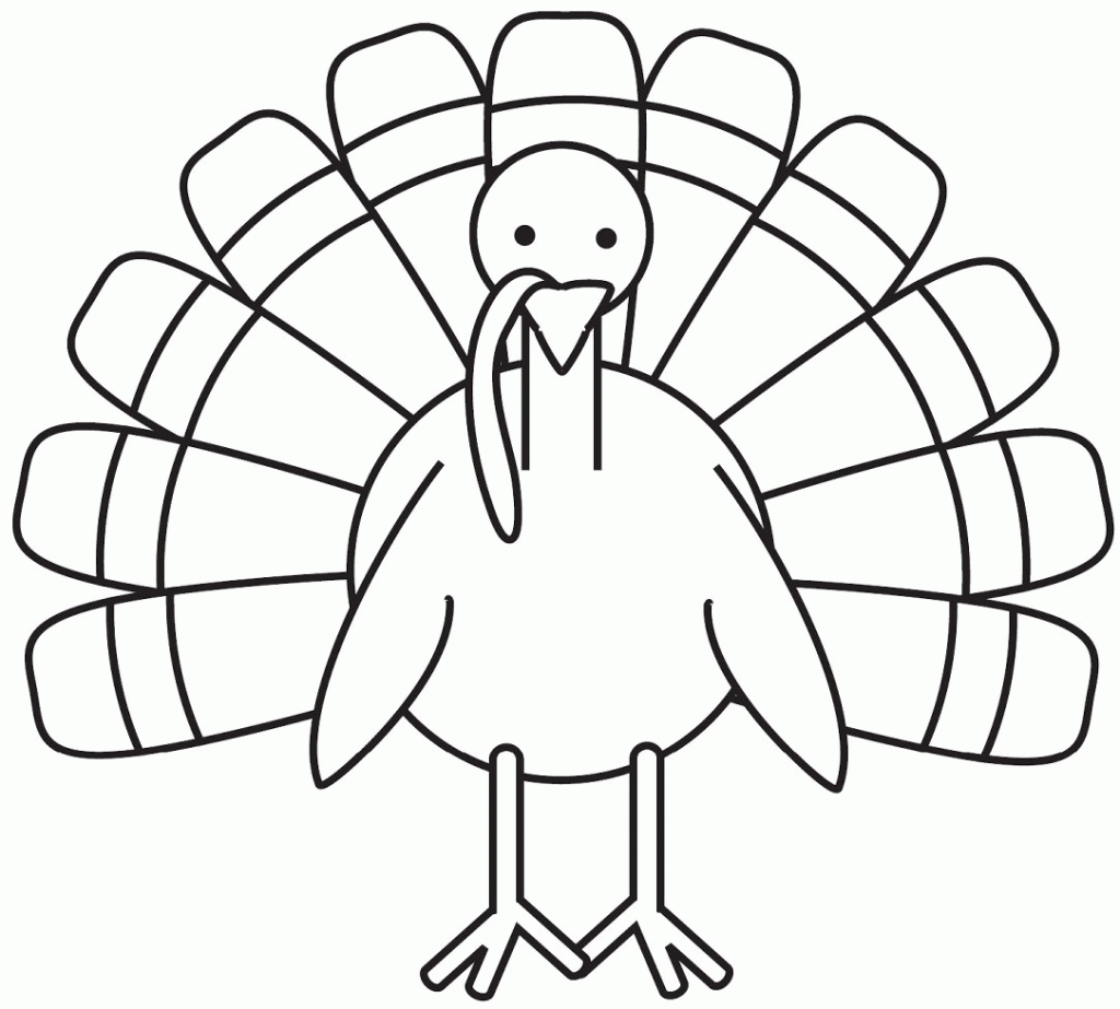Turkey Coloring Pages Printable For Preschool Coloring Home