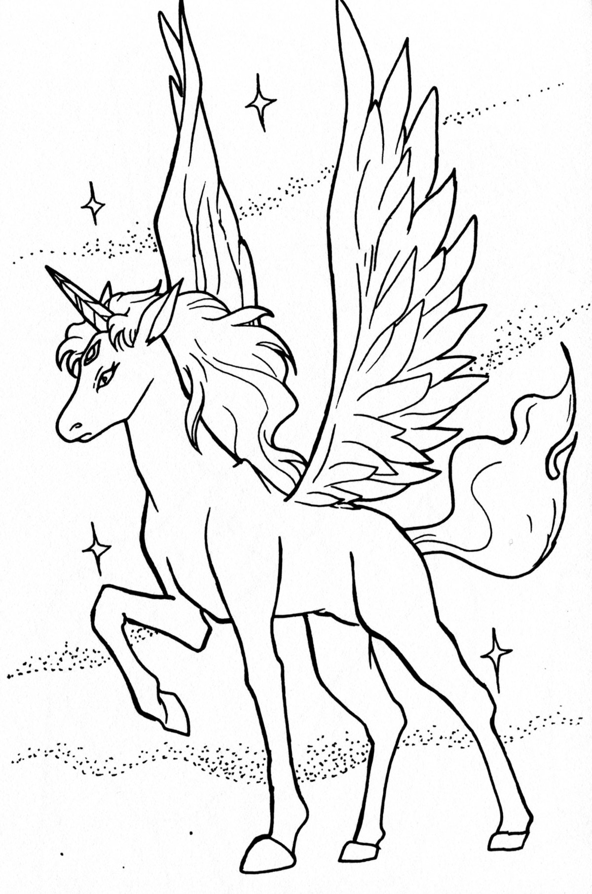 Unicorn Printable Coloring Sheets
