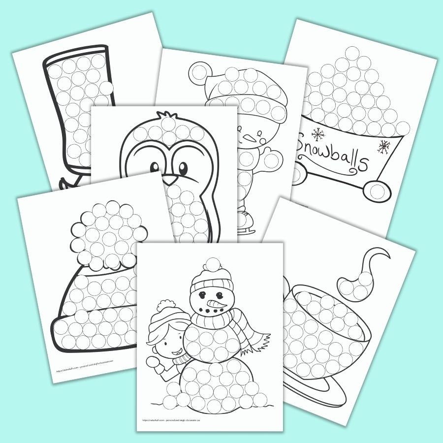 Winter Dot Marker Printables Dev onallcylinders Winter Dot Marker Printables Dev onallcylinders